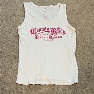 Lake of the Ozarks Captain Ron’s White Tank Top